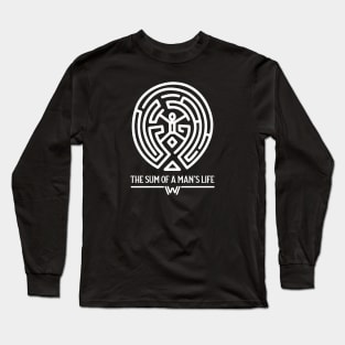 The Sum Of A Man's Life - Maze Long Sleeve T-Shirt